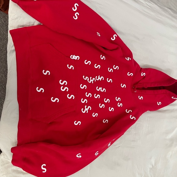 supreme embroidered s hooded sweatshirt